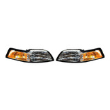 Par Faros Ford Mustang 1999-2000-2001-2002 Fondo Crom Tyc