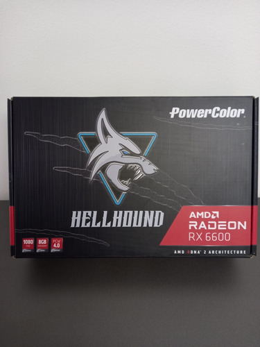 Placa De Vídeo Amd Radeon Rx 6600 Hellhound, 8gb, Gddr6