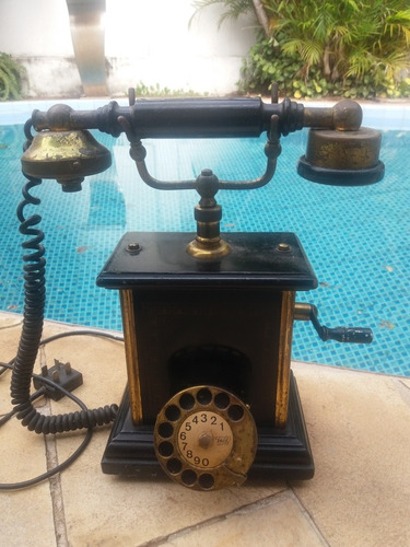 Telefone Antigo Teleart Robusto Clássico Funciona Anos 70
