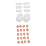 40 Piezas De Huevos Falsos De Plástico Realistas Para La