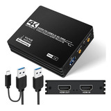 Capturadora De Video Hdmi 4k Usb 3.0 60fps, Streaming Bogota