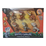 Dinosaurios Mordelones Caja De 6 Pz