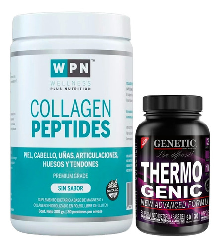 Colágeno Rejuvenecedor Wpn 300  Quemador Thermogenic Genetic