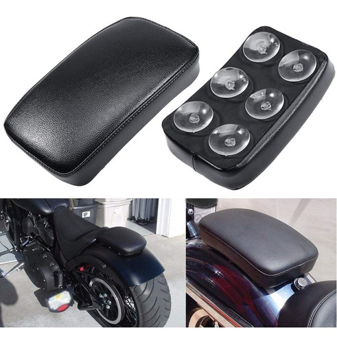 Asiento Trasero Moto Removible Con Ventosas Chopper Bobber 