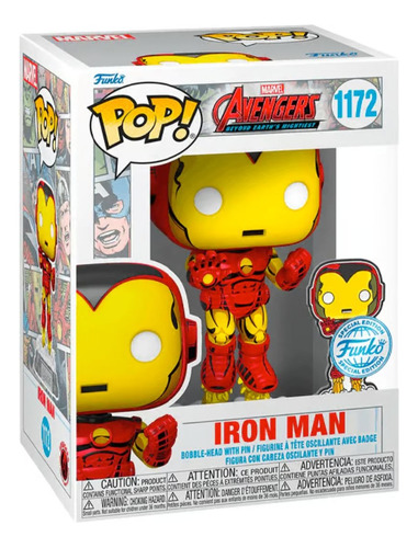 Funko Pop Marvel 60th Anniversary - Iron Man With Pin #1172