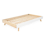 Base Cama Cincinnati Color Blanco/natural