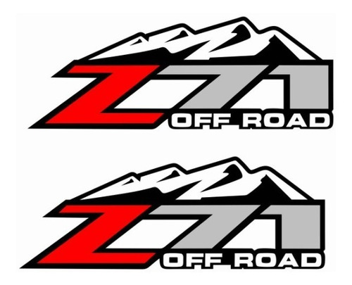 Sticker Z71 Off Road Montaña Chevrolet Pick Up Para Batea