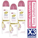 Desodorante Dove Mujer Dermo Aclarant Pack De 3 Unidades