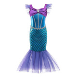 Disfraz De Sirenita Plustrong Para Niñas Ariel Dress Par