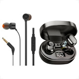 Kit Fone Bluetooth Sem Fio Led + Fone Jbl Tune 110 Original