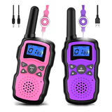 Walkie Talkies Wishouse Para Niños Recargables Con Cable Usb