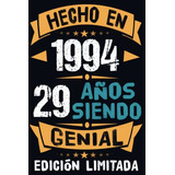 Regalo De Cumpleaños 1994 Para Hombre Mujer De 29 Años: Rega