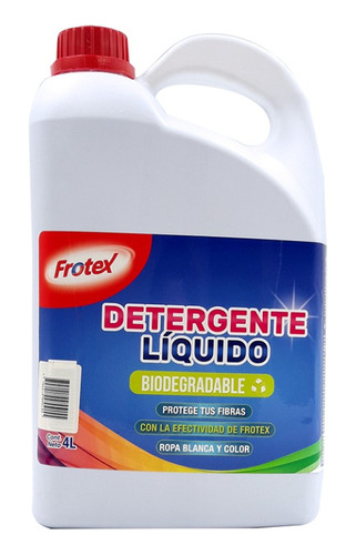 Detergente Líquido Frotex - Desmancha - Sin Cloro × 4 Litros