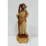 Estatua De Jesús Buen Pastor  - 15 Cm - Resina Poliéster 