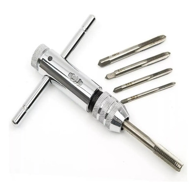 Llave De Trinquete Ajustable Con Mango En T, M3 M4 M5 M6 M8 Plateado | Envío gratis