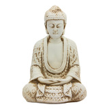 Buda Hindu Meditando Estatua Decorativa Sabedoria Marfin