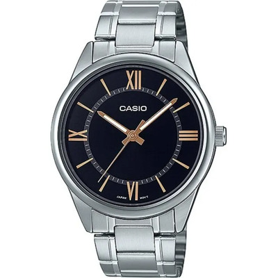 Reloj Casio Mtpv005 Hombre Acero Azul Blanco Full Color de la correa Plateado Color del bisel Plateado Color del fondo MTP-V005D-1B5 | Envío gratis
