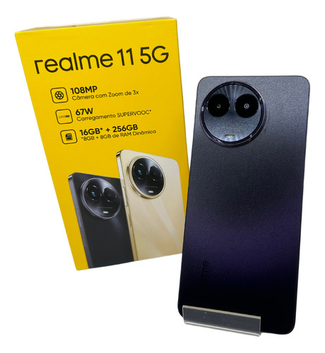 Celular Realme 11, 5g, 8gb+8gb, 256gb, Nfc, Loja Física -nfe