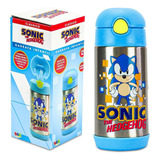 Garrafa Térmica Infantil Sonic Azul 350 Ml