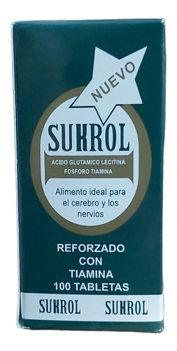 Sukrol Multivitaminico Para Cerebro Y Nervios 100 Tabletas