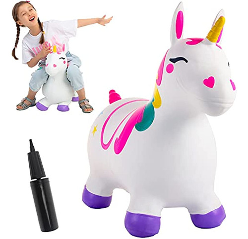 Joyin Unicornio Caballo Hinchable Para Niños, Juguete Para M