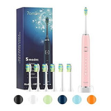 7am2m Sonic Electric Toothbrush With 6 Brush Heads For Adult