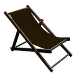 Silla Playa Camastro Plegable Madera Pino Y Tela