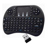Mini Teclado Wireless Air Mouse Touch Smart Tv Iluminado Cor Do Mouse Preto Cor Do Teclado Preto