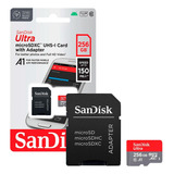 Cartão Memória Micro Sd Sandisk Ultra 256gb, Classe 10, U1,