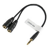 Adaptador Mini Plug 3.5mm Stereo 1 X 2 Auricular Audio Htec
