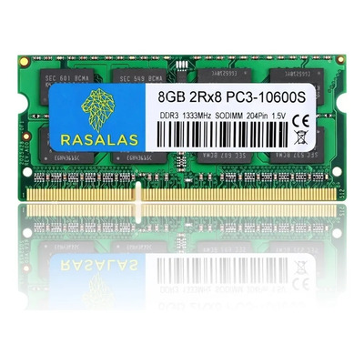 Memoria Ram Sodimm Pc3-10600s De 8 Gb Ddr3-1333 Mhz Rasalas | Envío gratis