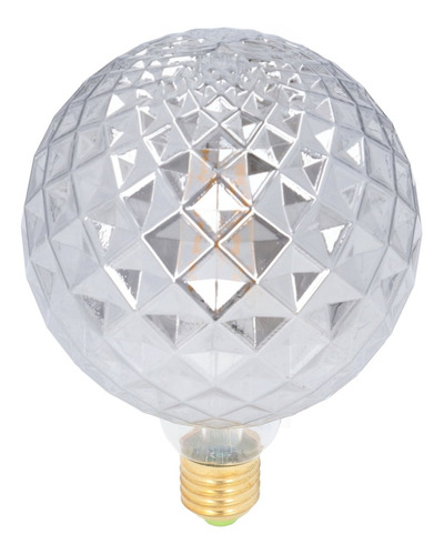 Bombilla Retro Vintage De Cristal Gris Ahumado Led G125