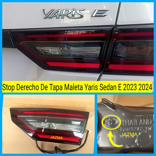 Stop Derecho De Tapa Maleta Yaris Sedan E 2023 2024 Original Foto 2