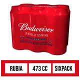 Cerveza Budweiser Lata 473ml X 6 Unidades