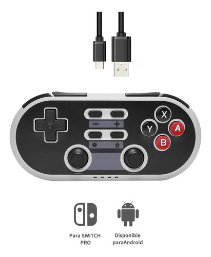 Control Nintendoswitch Retro Inalambrico Condiseño Bluetooth