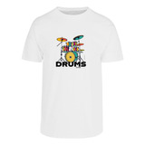 Playera Hombre Drums Lover - Amante De La Batería