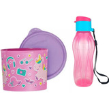 Tupperware Kit Garrafa 310ml Eco Tupper + Redondinha 500ml