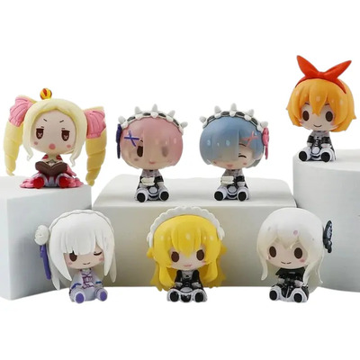 Figuras Re:zero \u002F 7 Piezas Pvc \u002F 5 Cm Alto | Meses sin interés