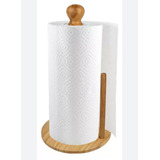 Suporte Porta Papel Toalha Cozinha Grande Bambu Orgânico