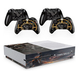 Skin Adesivo Protetor X Box One S E Controles Dark Souls B2