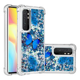 Funda Brillos Mariposa Para Xiamoi Mi Note 10 Lite