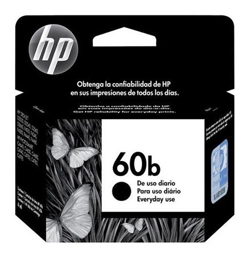 Cartucho Hp 60b Preto Original (cc636wb) 14324