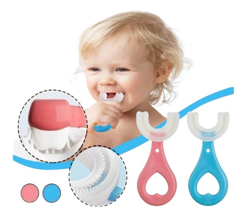 Cepillo De Dientes Para Bebé, Silicona En Forma De U Niños