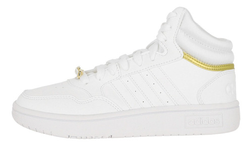 Zapatilla adidas Hoops 3.0 Mujer Cloud White/gold Metallic