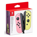 Kit Joy-con Sem Fio -  Nintendo Switch Rosa/amarelo Pastel