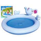 Pileta Interactiva Elefante 53034 Color Turquesa