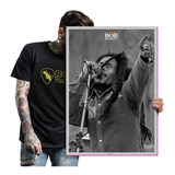 Quadro Bob Marley Reggae Band Poster Painel Tamanho A2 04