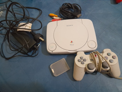 Psone+cable Av+fuente+control+memory Card+5 Juegos Eleccion