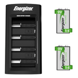 Cargador Universal Energizer + 2 Pilas Recargables 9v 175mah