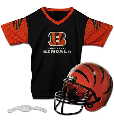 Uniforme Casco Y Jersey Nfl Cincinnati Bengals Para Niños